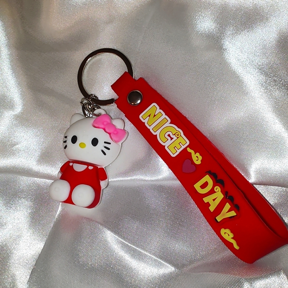 Hello Kitty Red and Pink Key Chain Or Bag Accessories